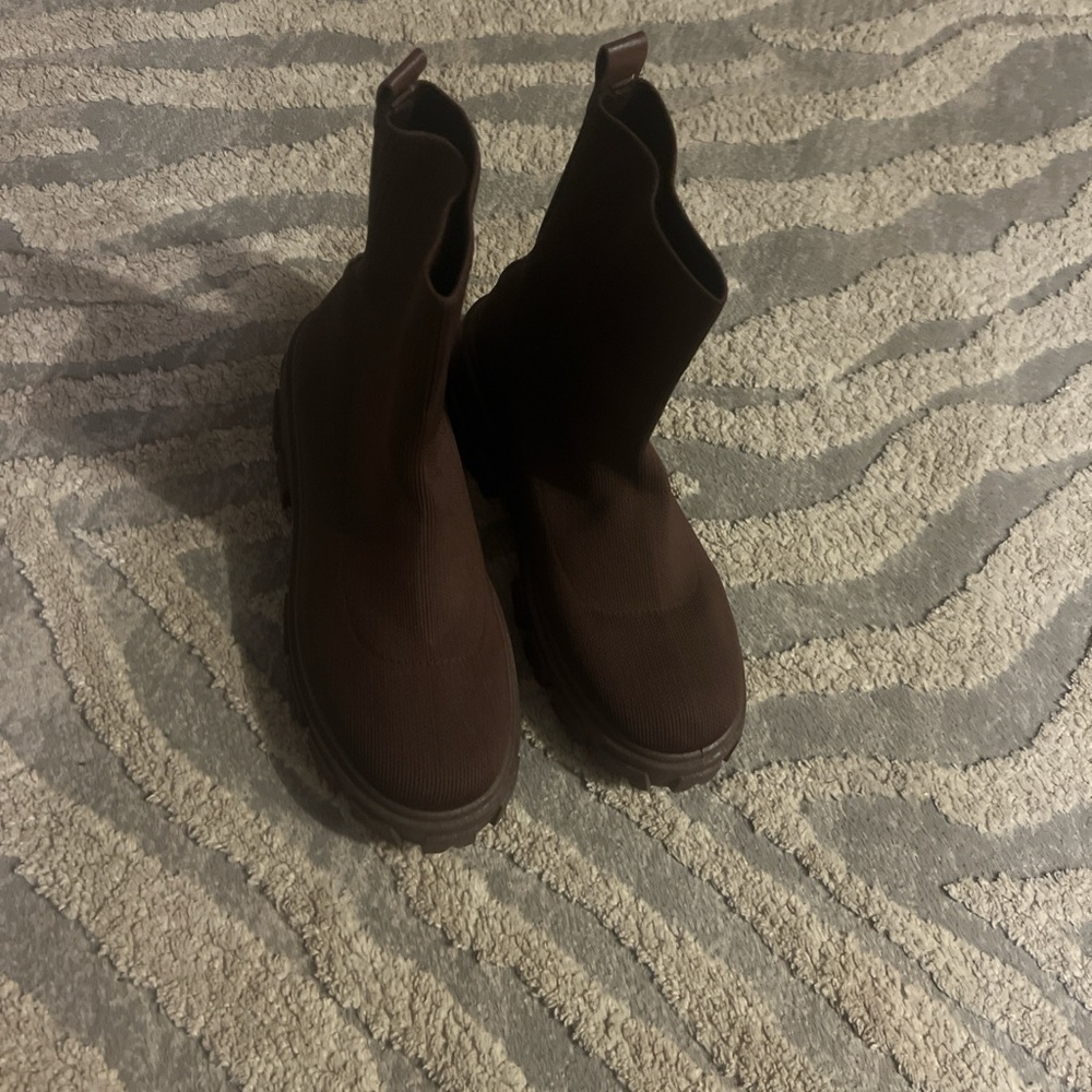 EGO Brown Combat & Moto Boots